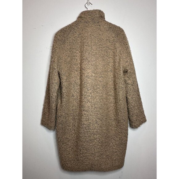 Samson & Samsoe Hoff Jacket Khaki Teddy Wool Coat Small - Picture 5 of 15